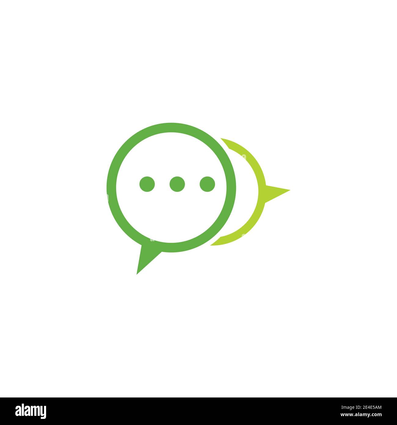 Chat Logo Template vector symbol nature Stock Vector