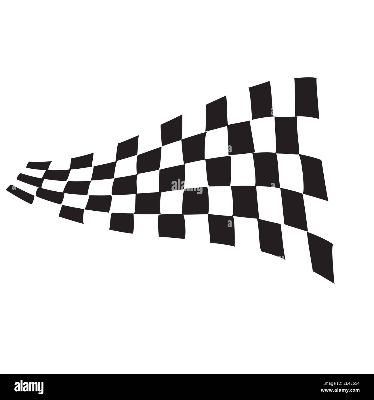 Race flag icon, simple design illustration vector Stock Vector