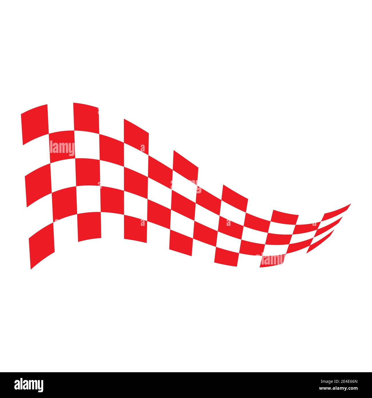 Race flag icon, simple design illustration vector Stock Vector