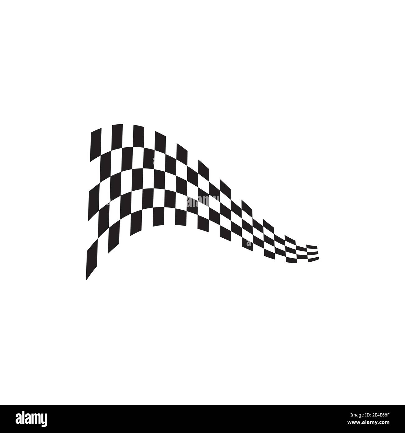 Race flag icon, simple design illustration vector Stock Vector