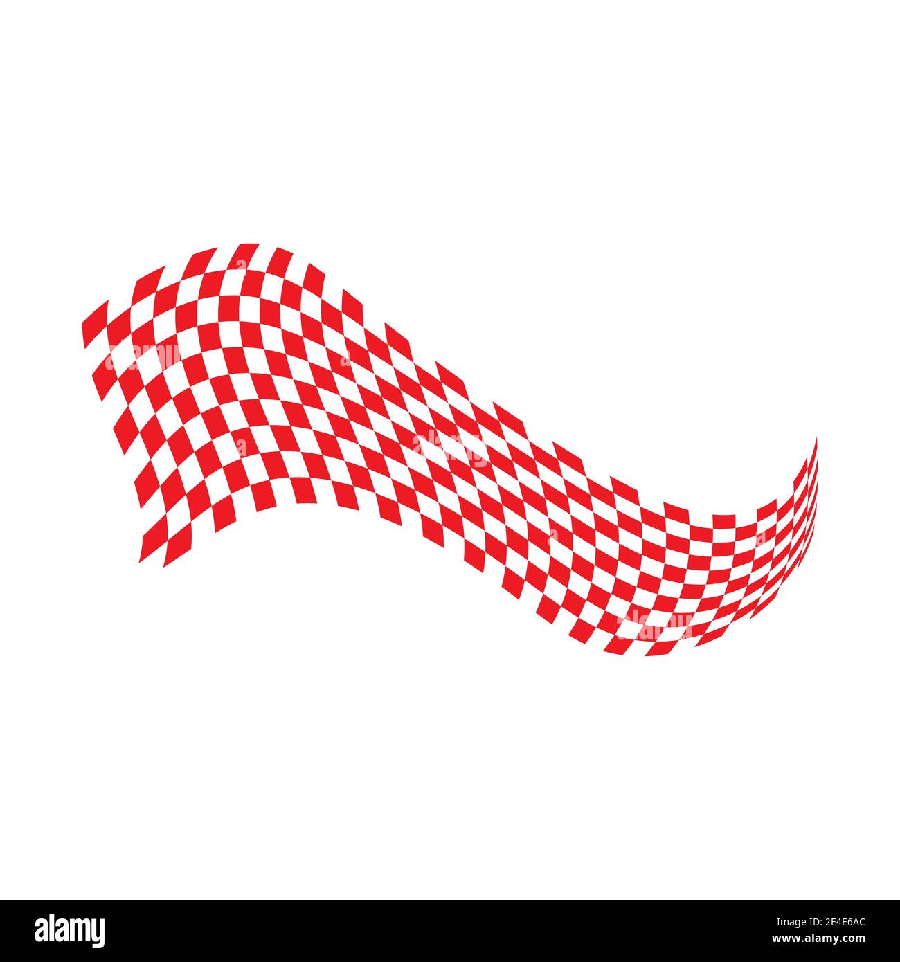 Race flag icon, simple design illustration vector Stock Vector