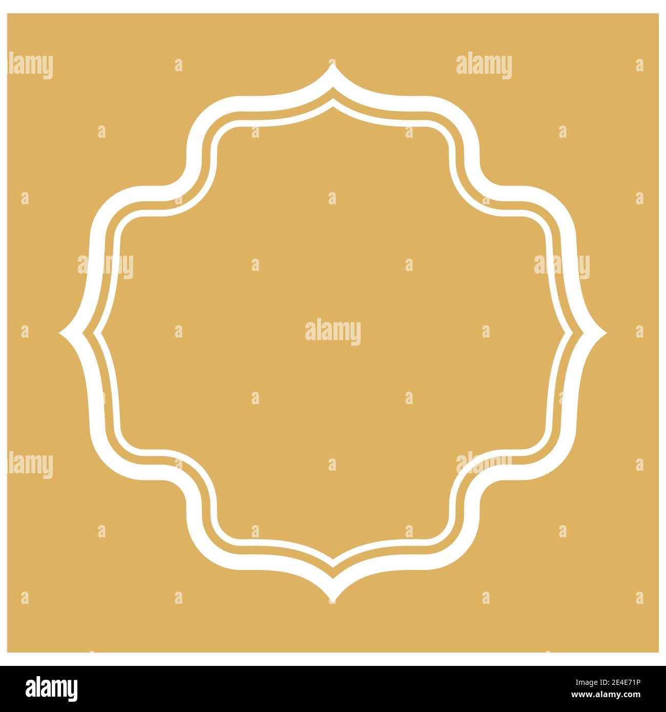 Vintage Ornament Greeting Card Vector Template Stock Vector