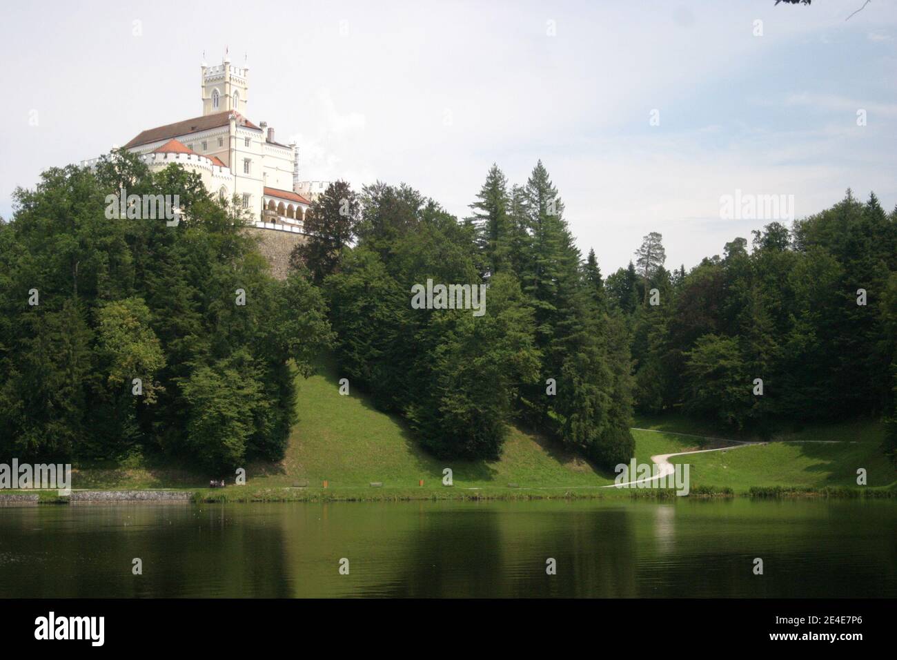 Medieval castle on a hill hi-res stock photography and images - Alamy