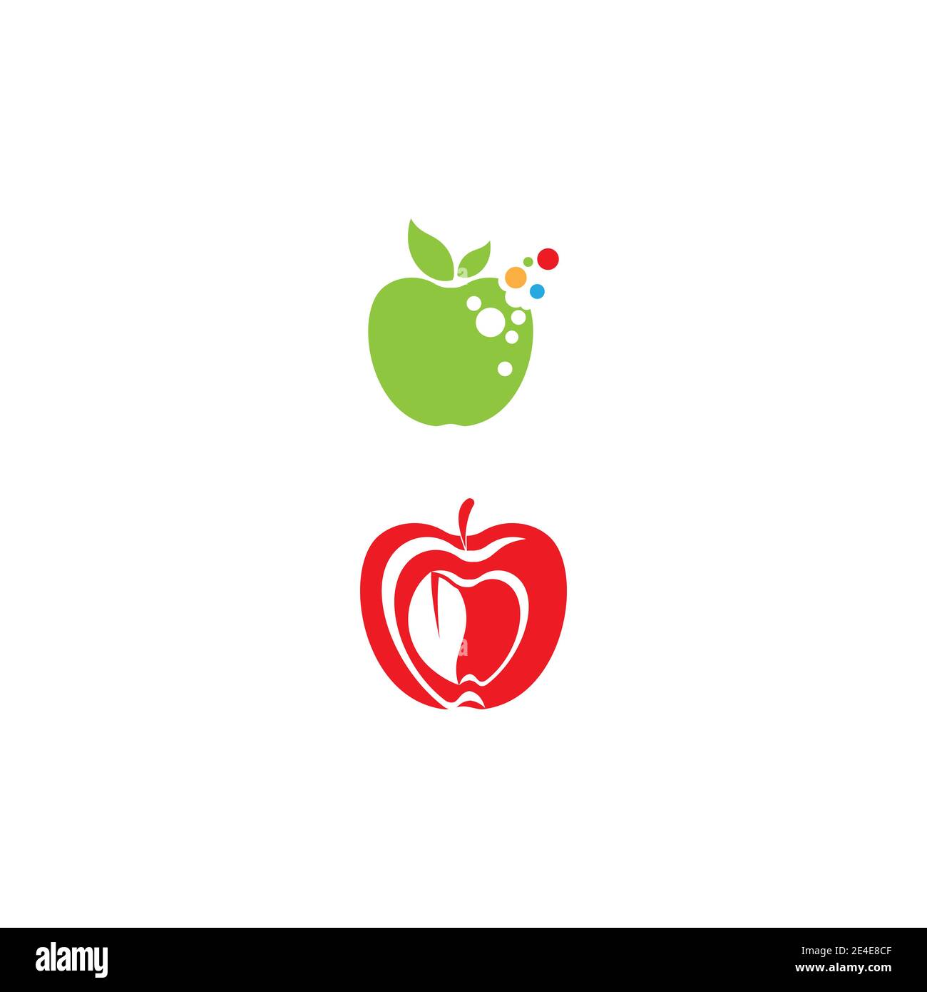 Apple web template Stock Vector Images - Alamy
