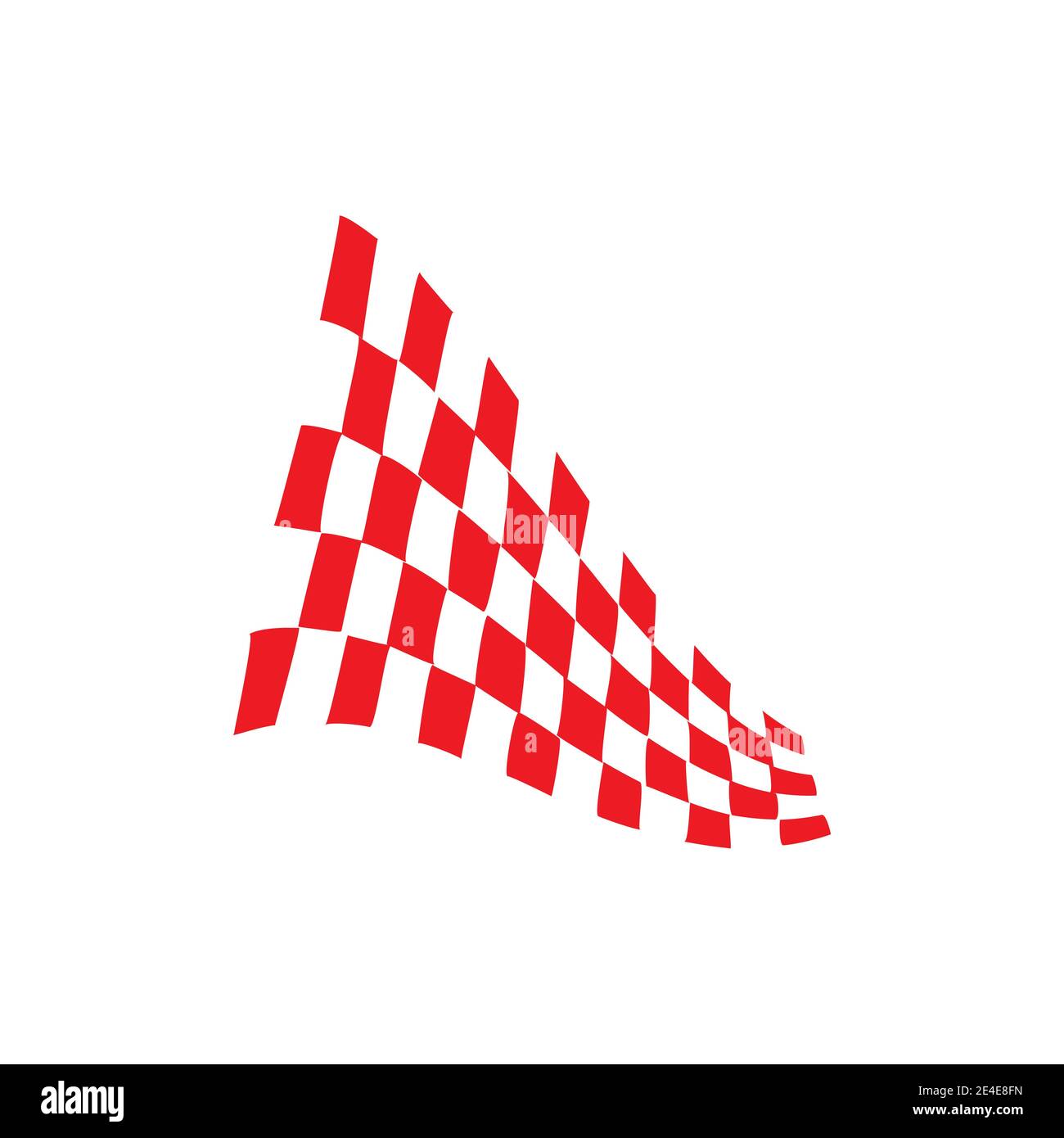 Race flag icon, simple design illustration vector Stock Vector