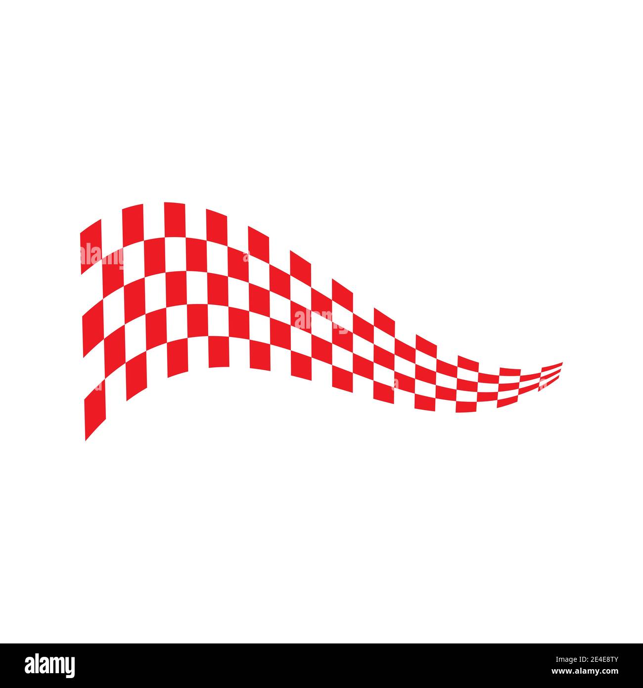 Race flag icon, simple design illustration vector Stock Vector