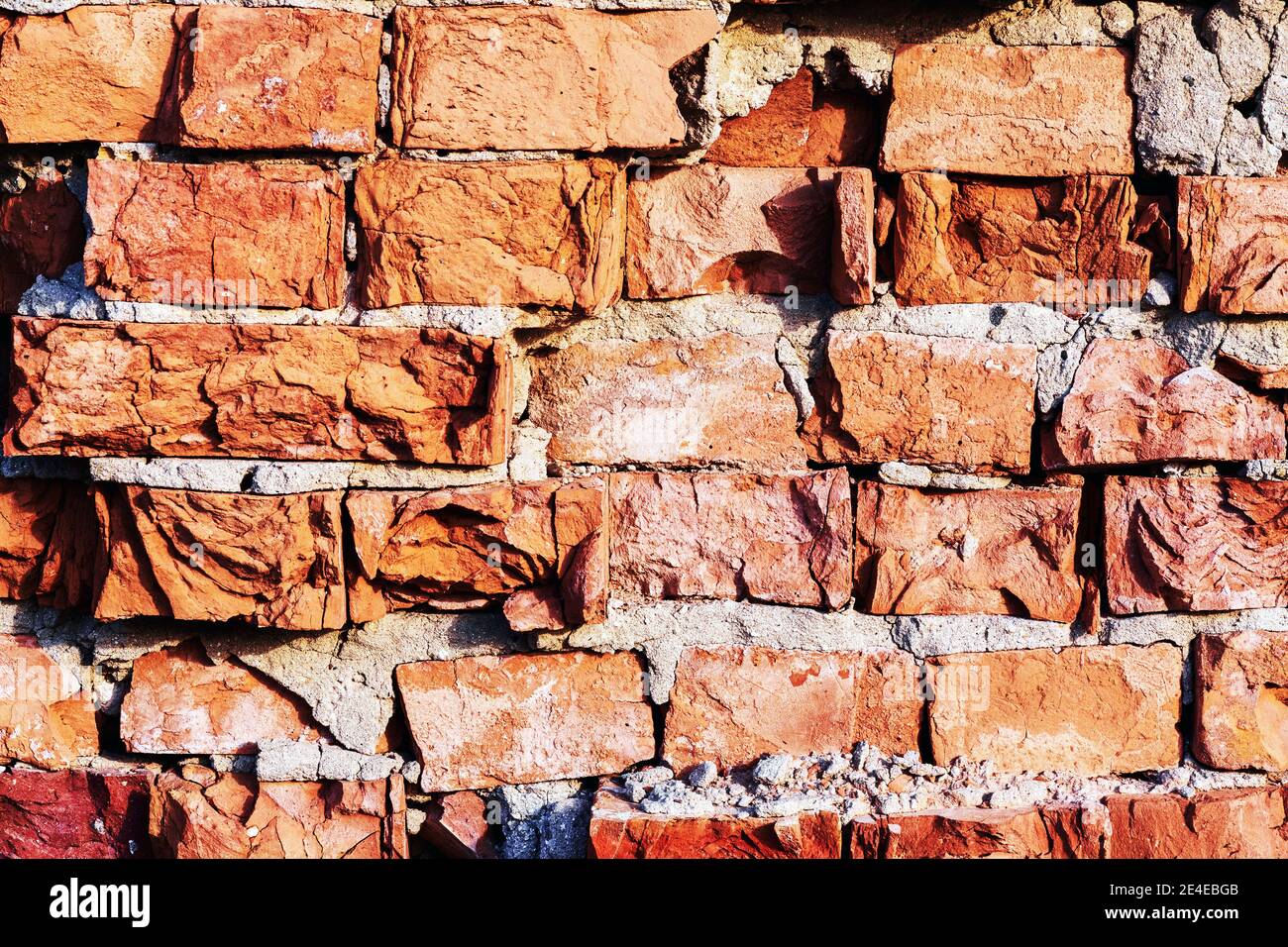 Crumbling Brick Wall Hi Res Stock Photography And Images Alamy