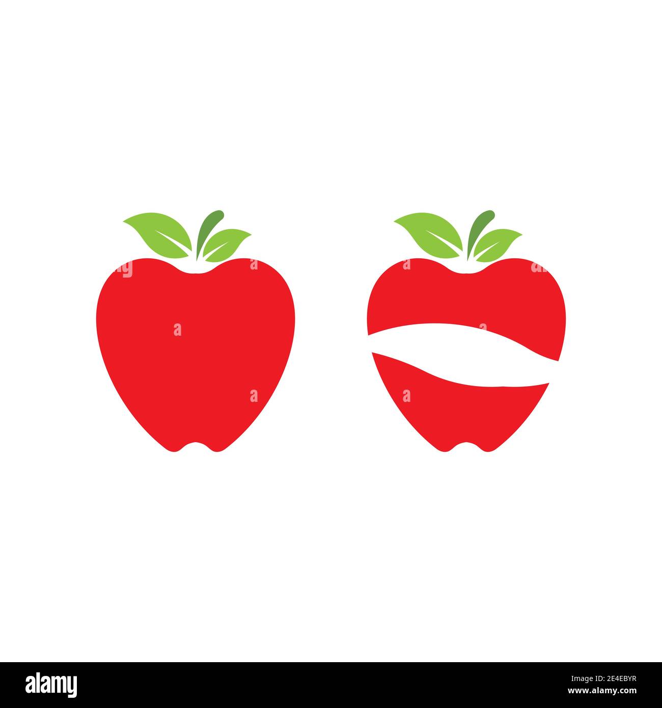 Apple vector illustration design icon logo template Stock Vector