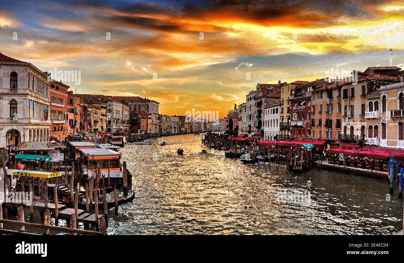 Restaurants grand canal hi-res stock photography and images - Alamy