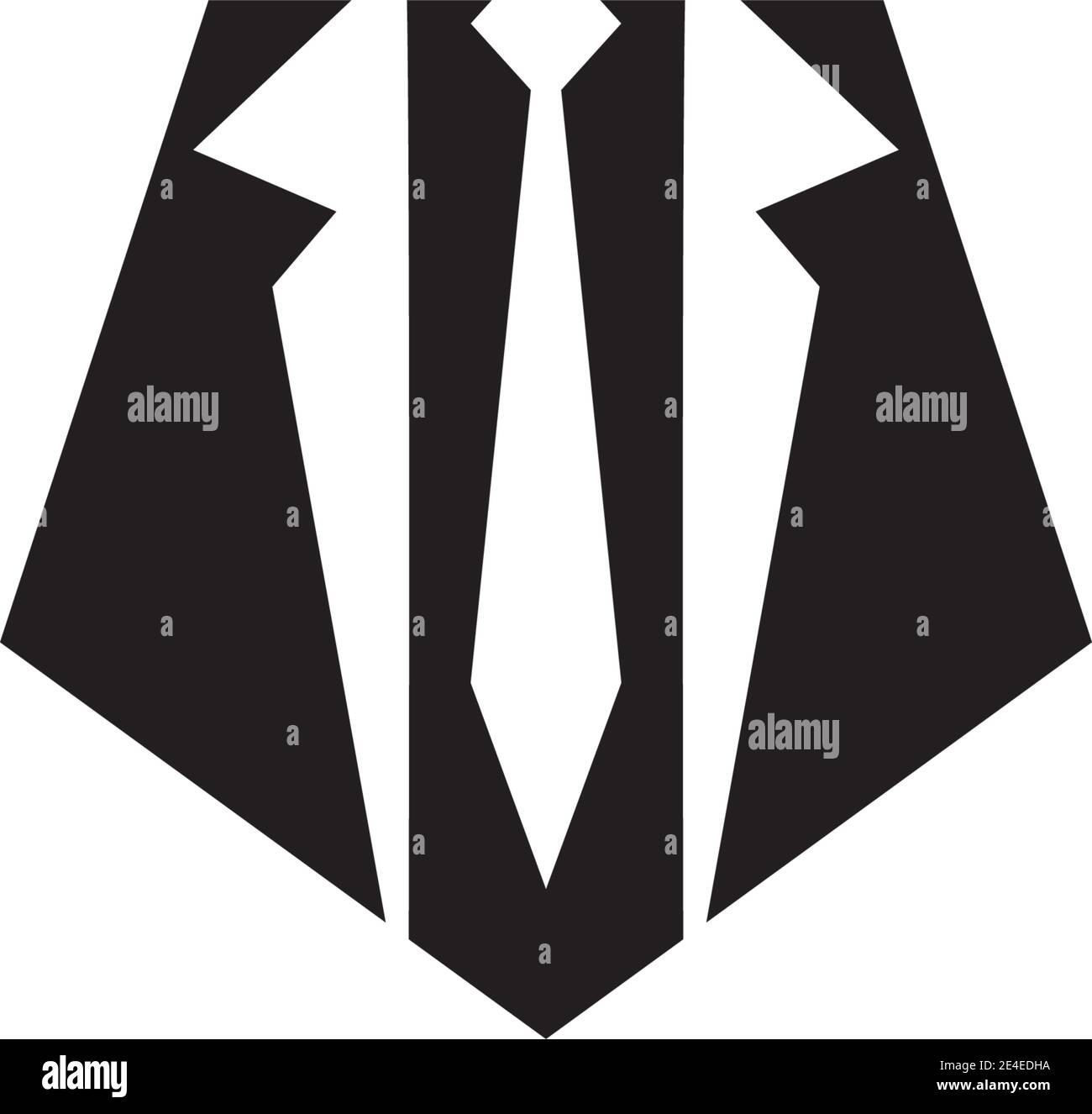 Tie logo icon design vector illustration template Stock Vector