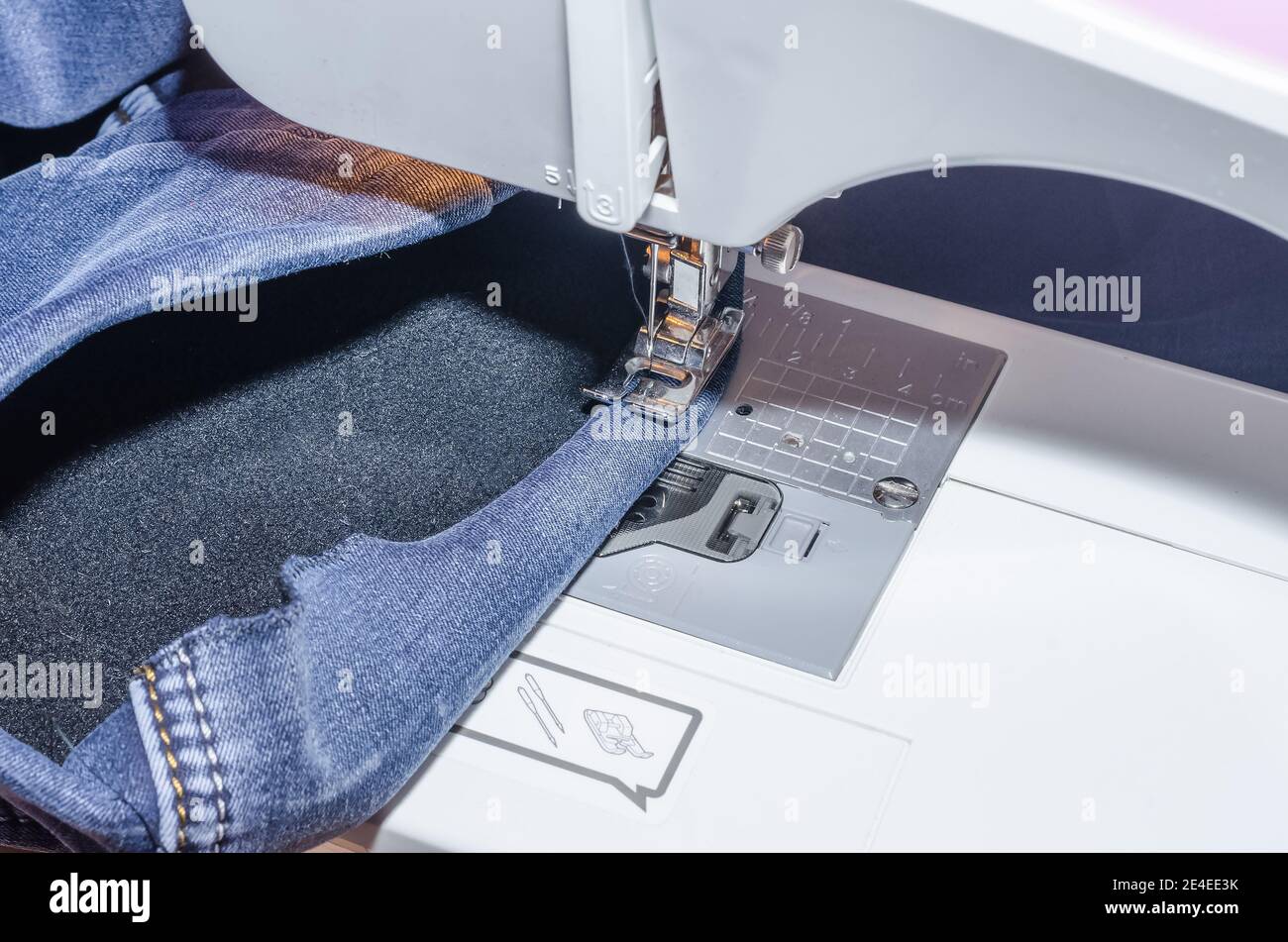 Process of denim jeans manufacturing hires stock photography and images Alamy