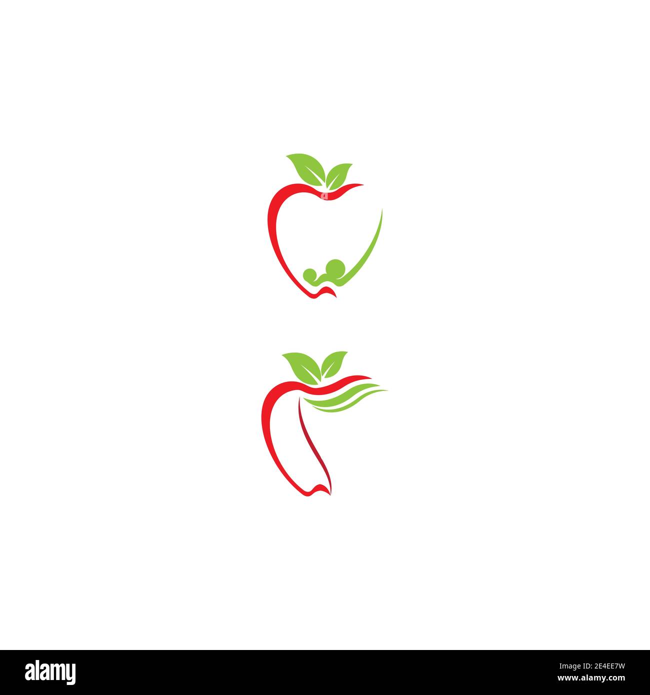 Apple vector illustration design icon logo template Stock Vector