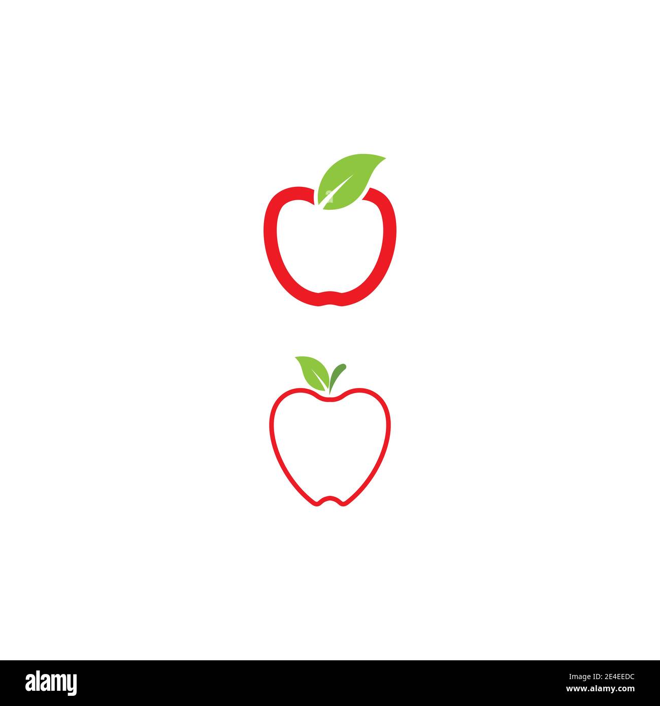Apple vector illustration design icon logo template Stock Vector