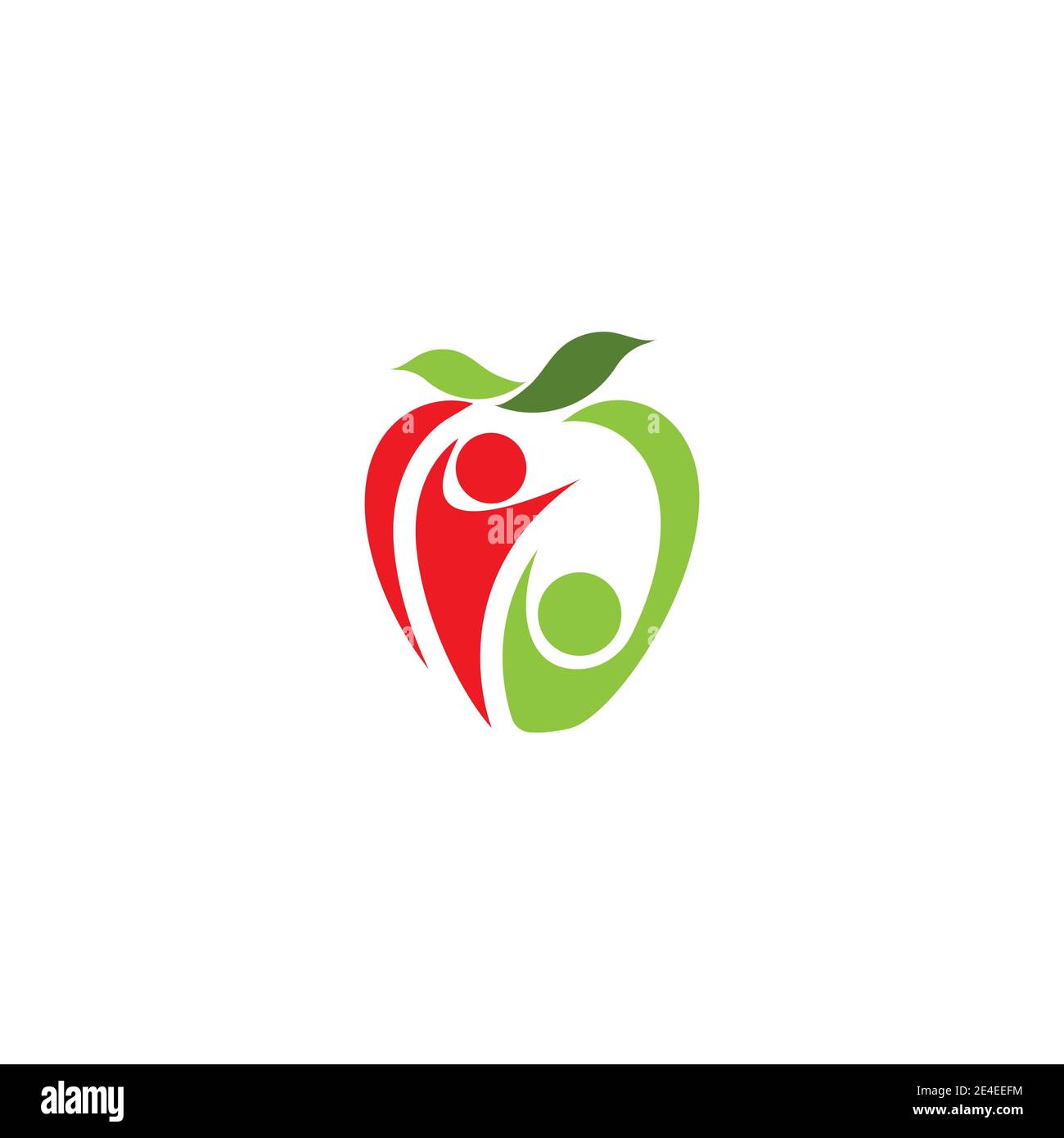 Apple vector illustration design icon logo template Stock Vector