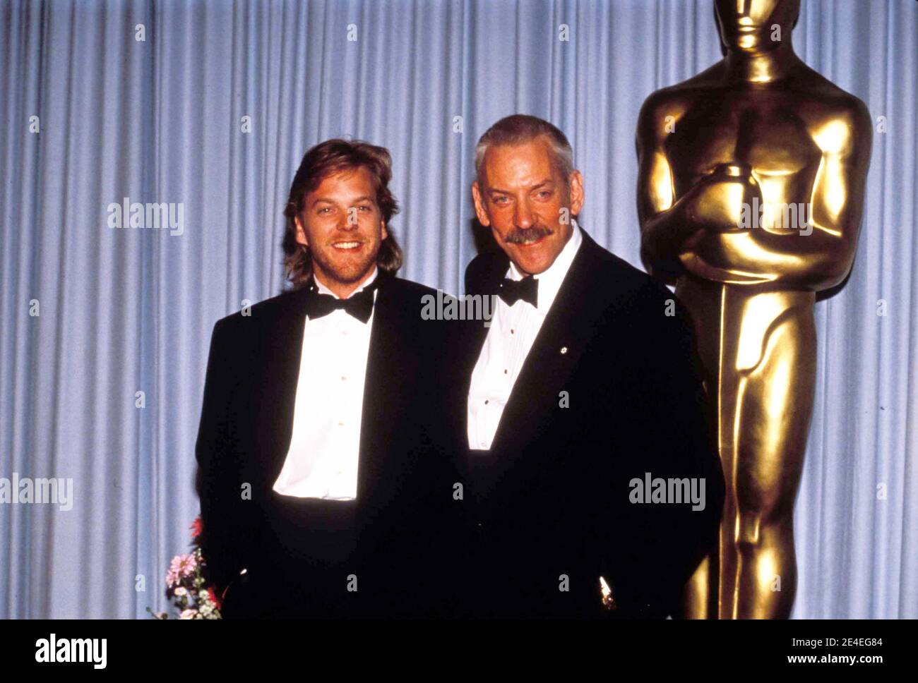 Kiefer Sutherland And Donald Sutherland at the 61st Academy Awards on March 29, 1989, at the Shrine Auditorium in Los Angeles Credit: Ralph Dominguez/MediaPunch Stock Photo