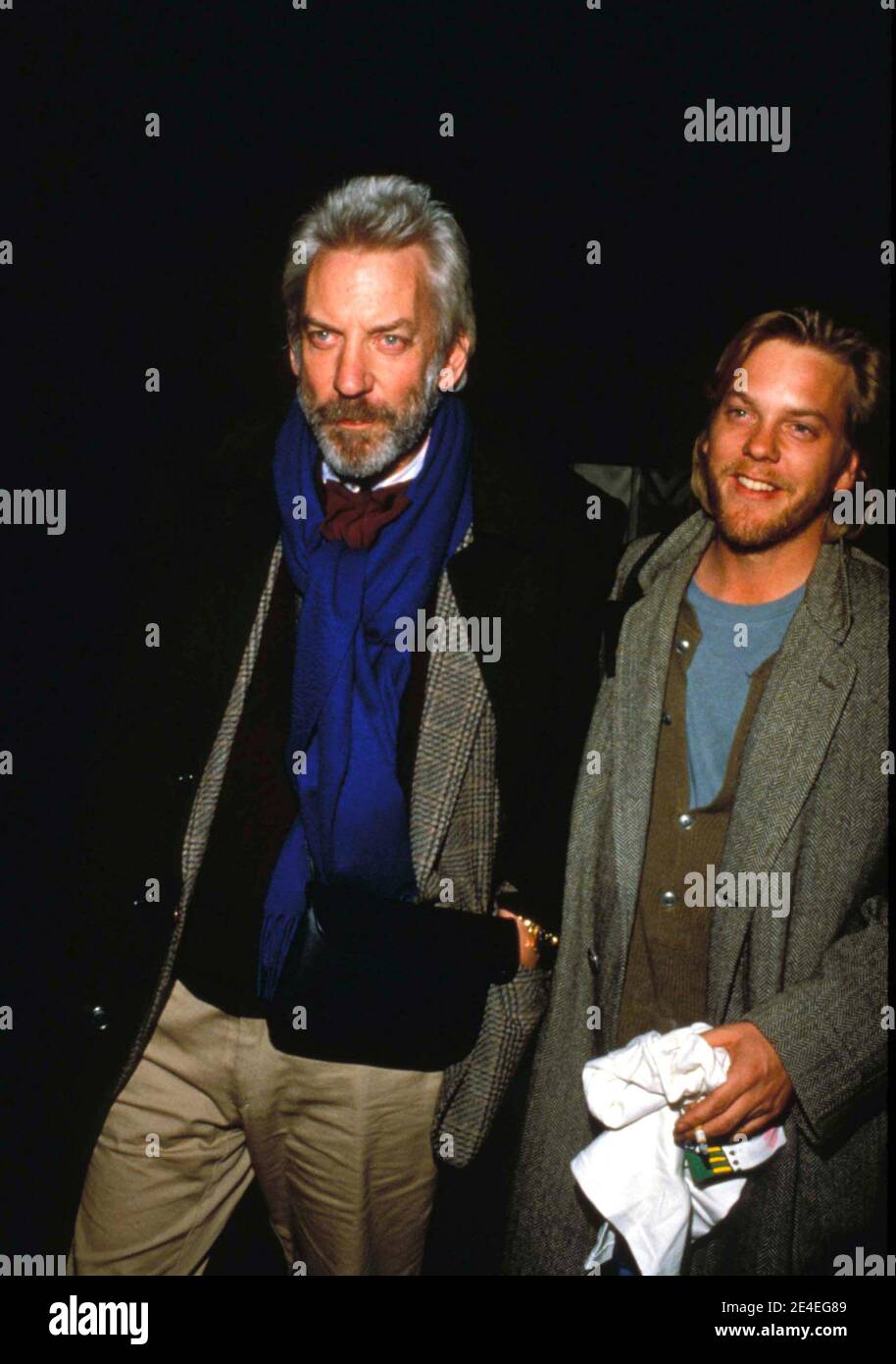 Kiefer Sutherland And Donald Sutherland 1988 Credit: Ralph Dominguez/MediaPunch Stock Photo