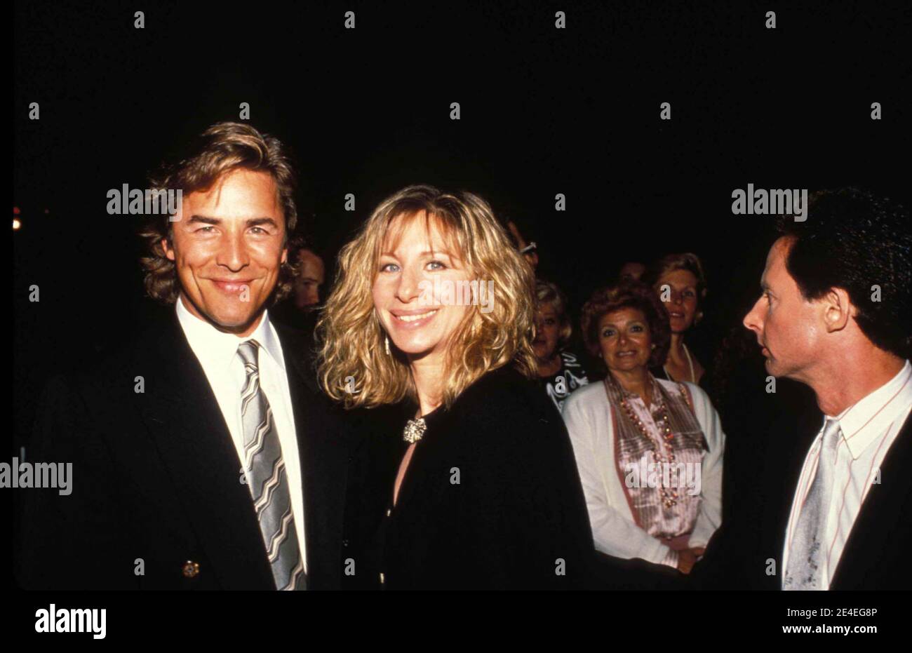 Don Johnson And Barbra Streisand 1988 Credit: Ralph Dominguez/MediaPunch  Stock Photo - Alamy