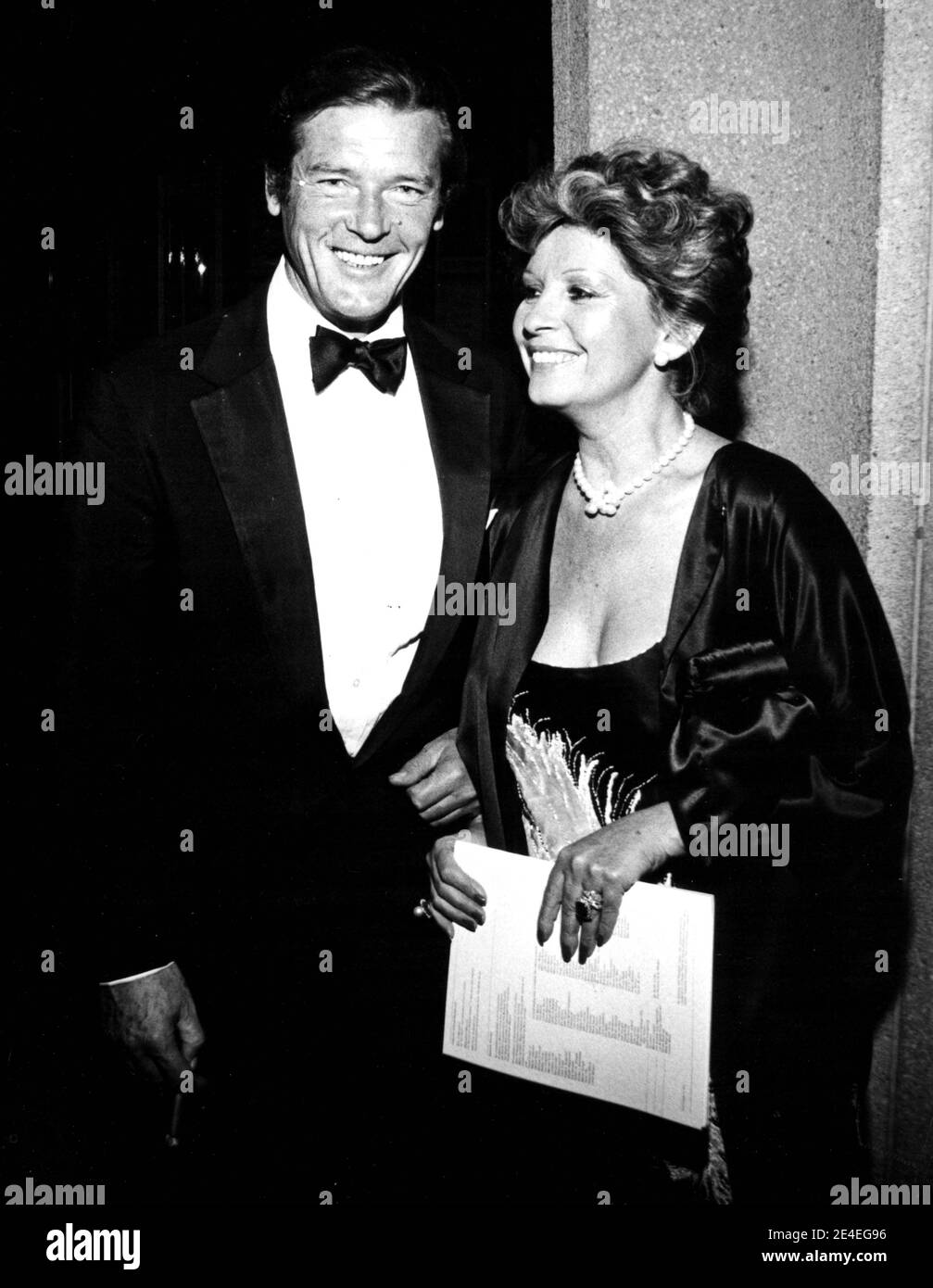 Roger Moore And Wife Luisa Credit: Ralph Dominguez/MediaPunch Stock Photo