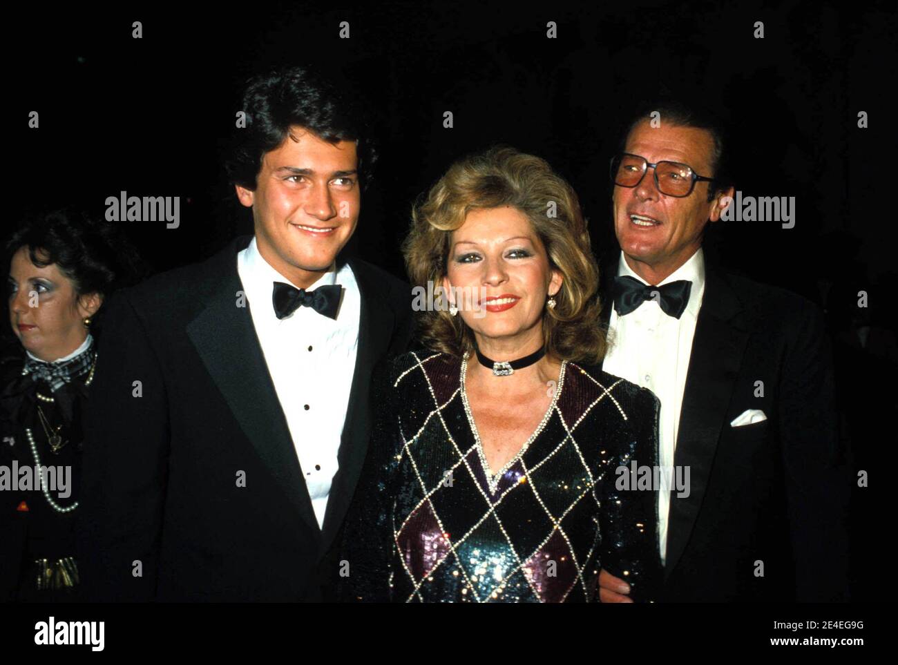 Roger Moore With Wife Luisa And Son Geoffrey Credit: Ralph Dominguez/MediaPunch Stock Photo