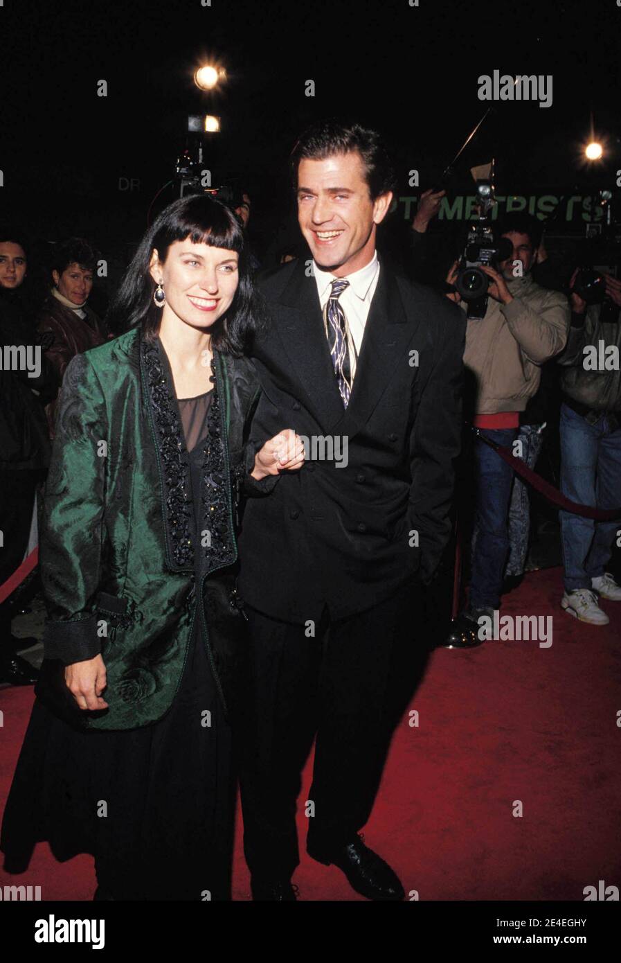 Mel Gibson And Wife Robyn 1990 Credit: Ralph Dominguez/MediaPunch Stock Photo