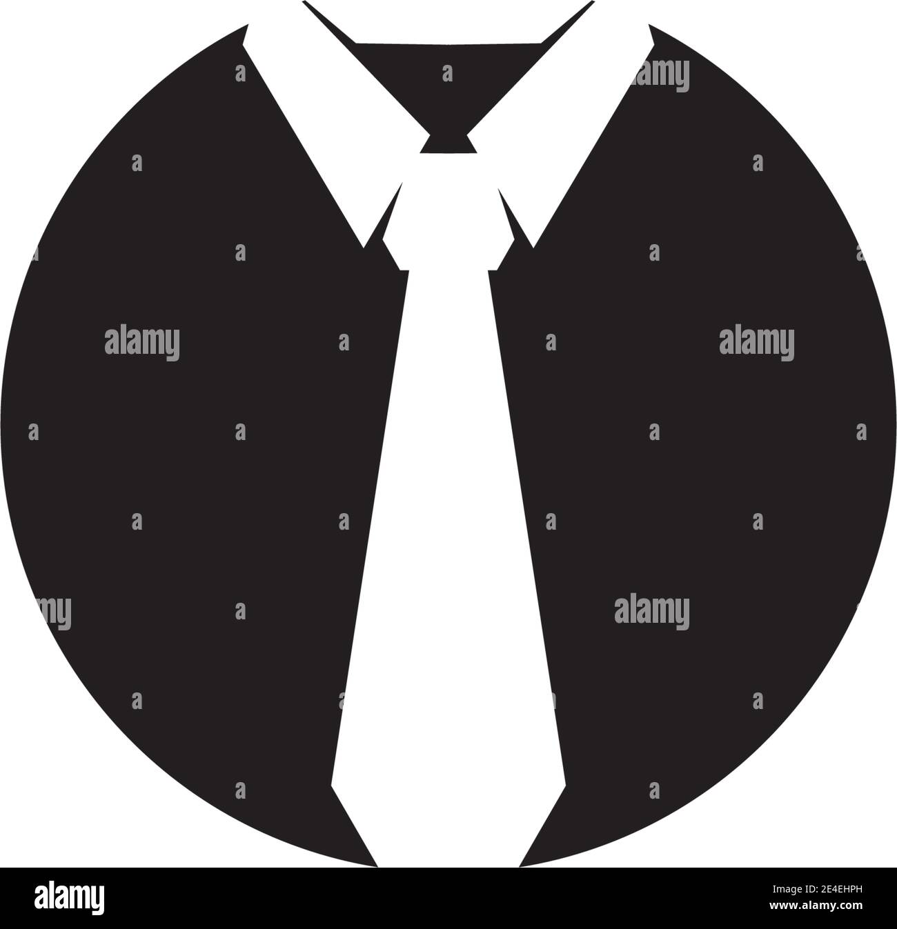 Tie logo icon design vector illustration template Stock Vector