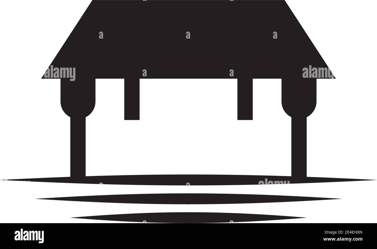 Furniture company logo design with using table and chair icon design