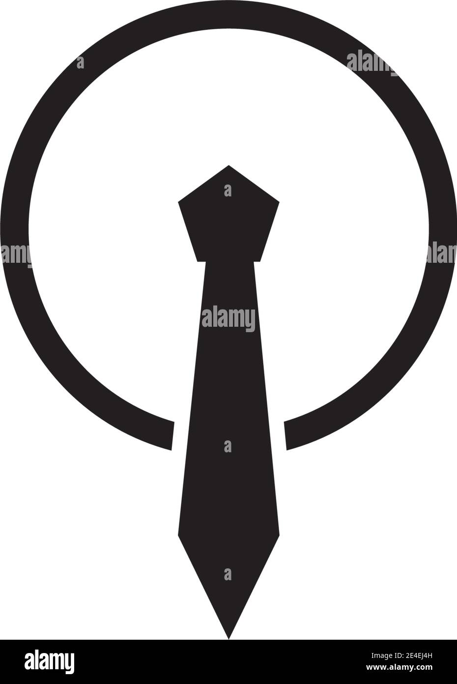 Tie logo icon design vector illustration template Stock Vector