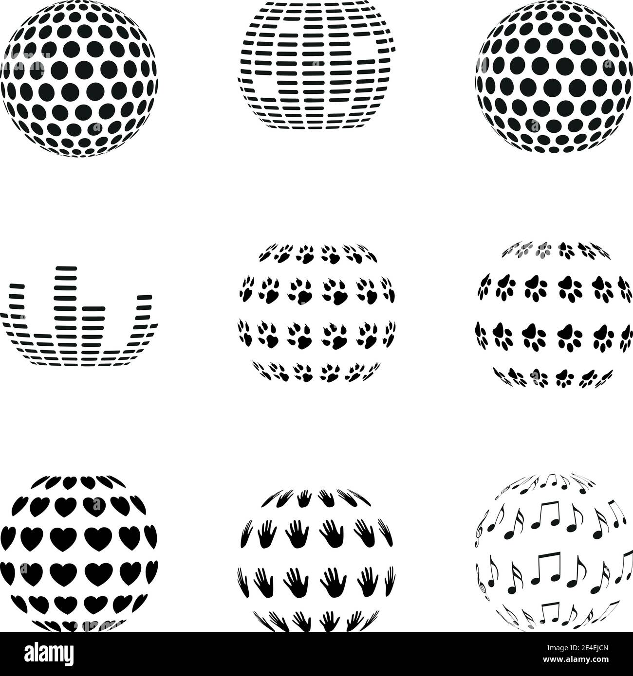 Design elements, collection, abstract sphere Stock Vector Image & Art ...