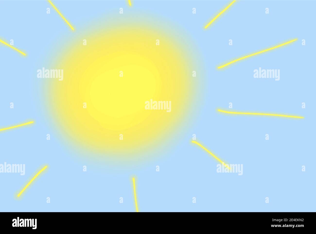 Sun rays illustration hi-res stock photography and images - Alamy
