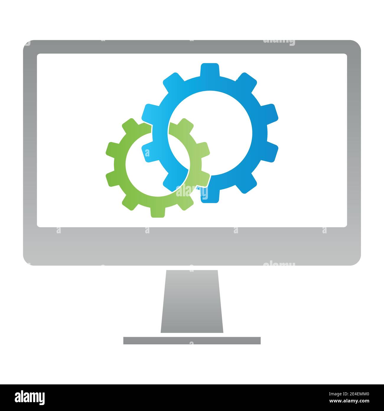 Monitor gears Stock Vector Images - Alamy