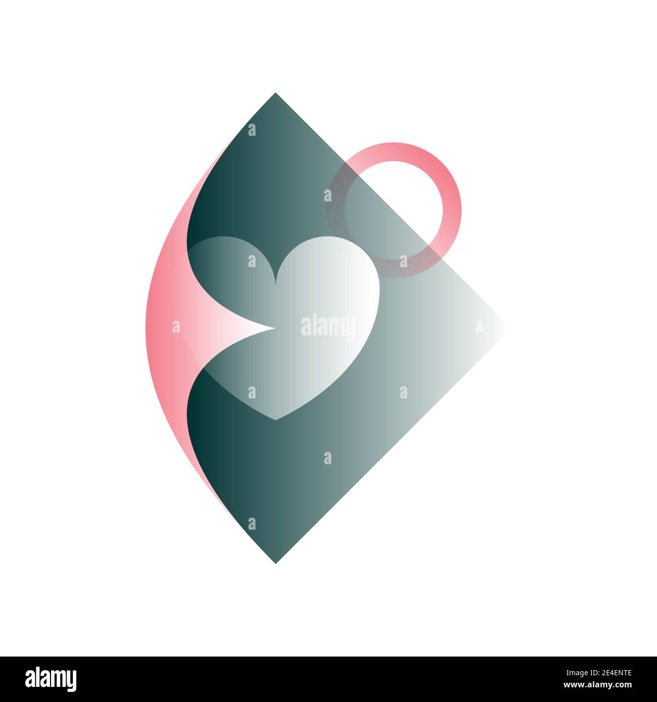 Vector package in gradient style. Digital art Stock Vector