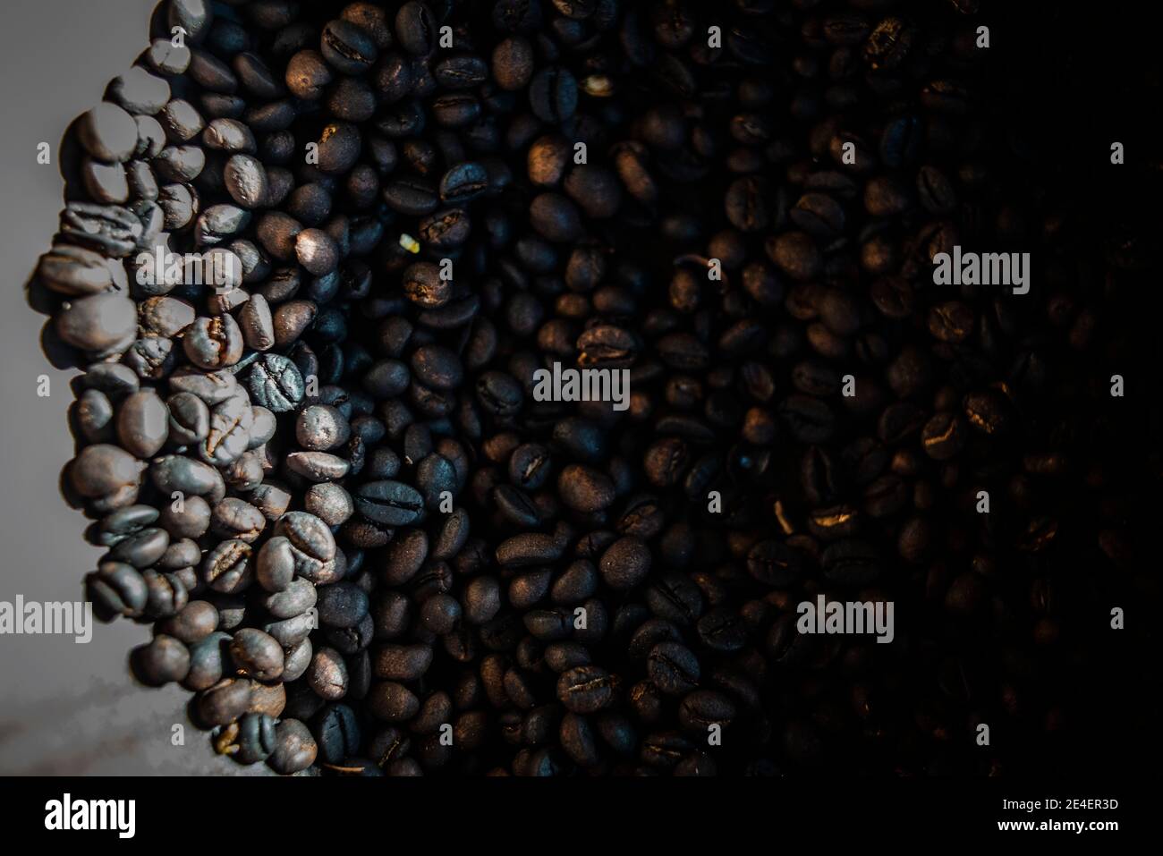 Roasting place for coffee beans collected from the excrement of civets