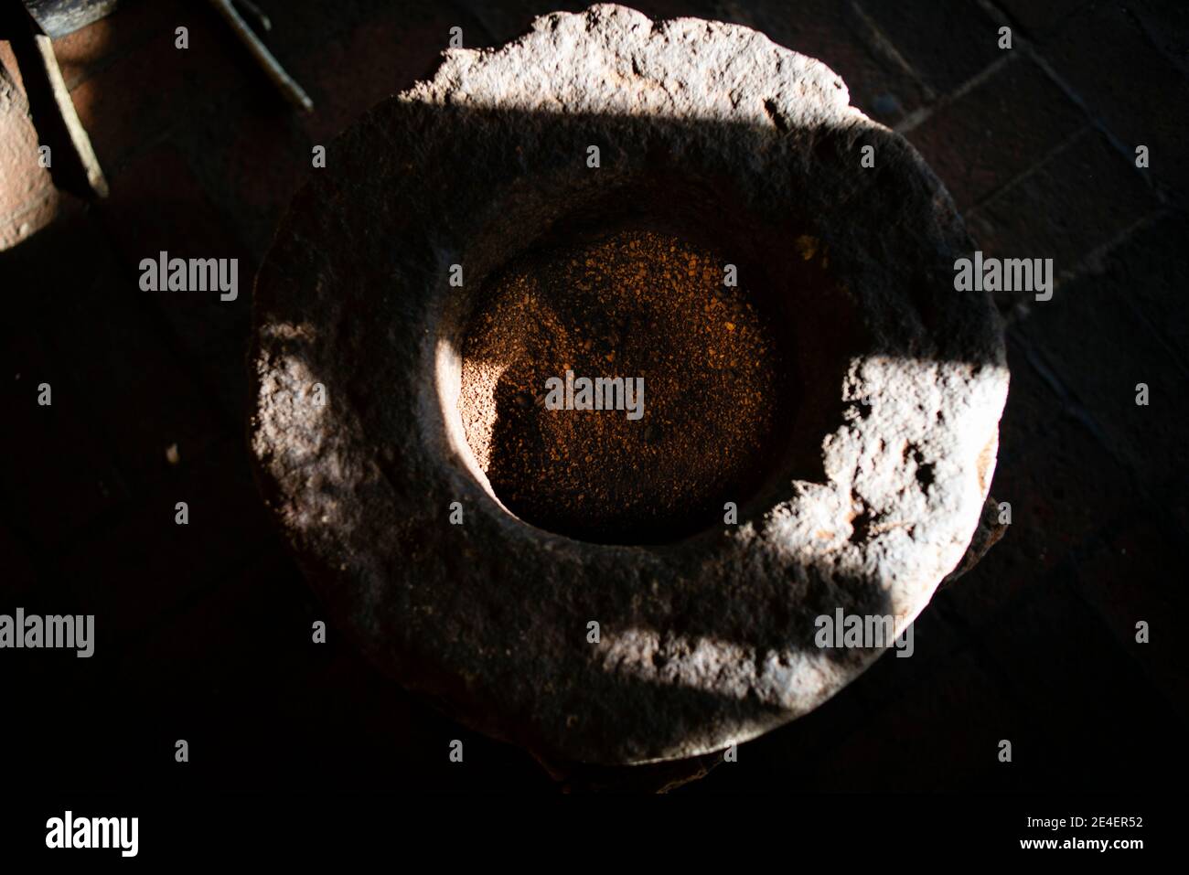 Roasting place for coffee beans collected from the excrement of civets