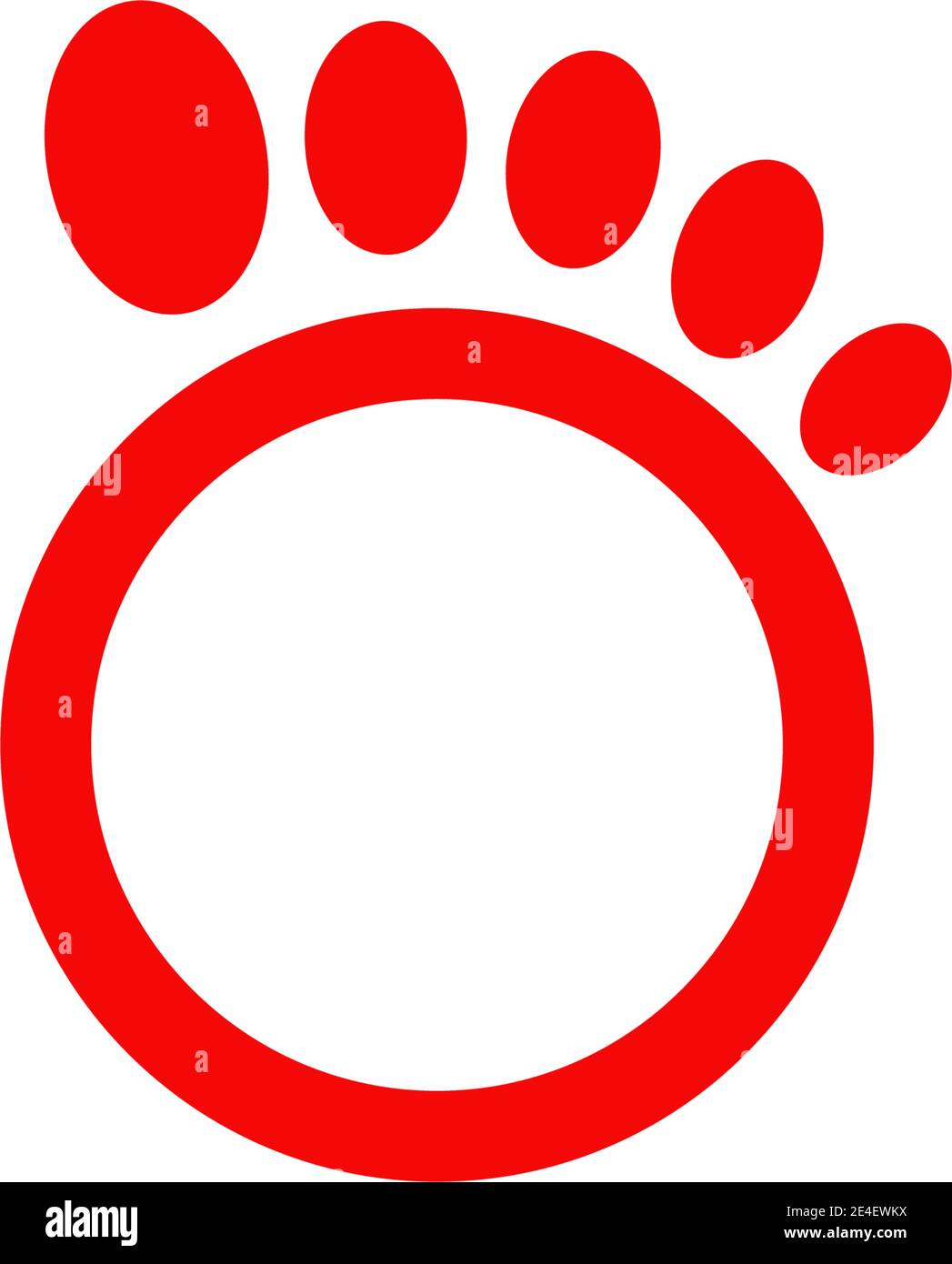 Palm foot icon logo design inspiration vector template Stock Vector