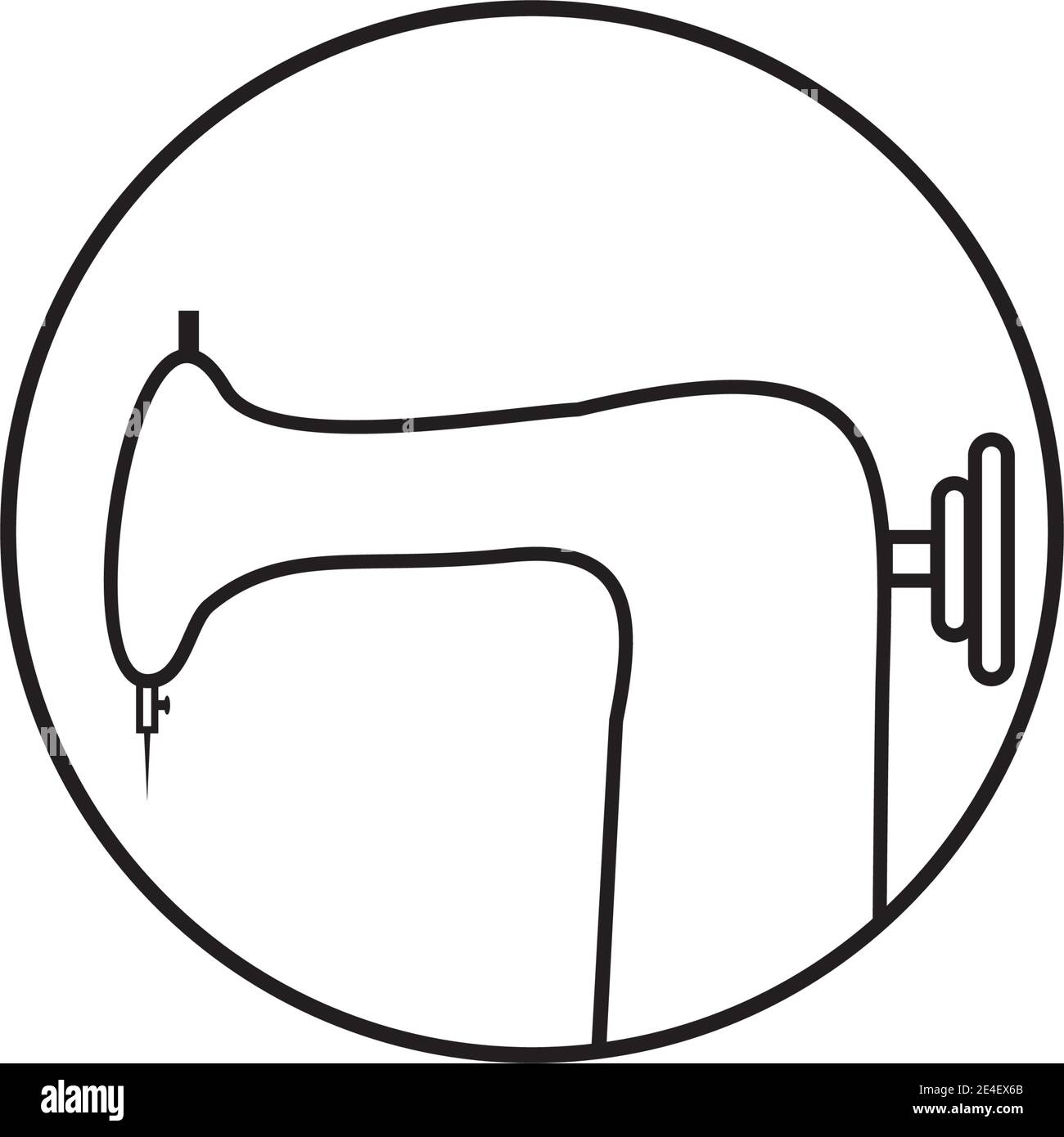 Sewing machine logo design template for tailor shop Stock Vector Image ...