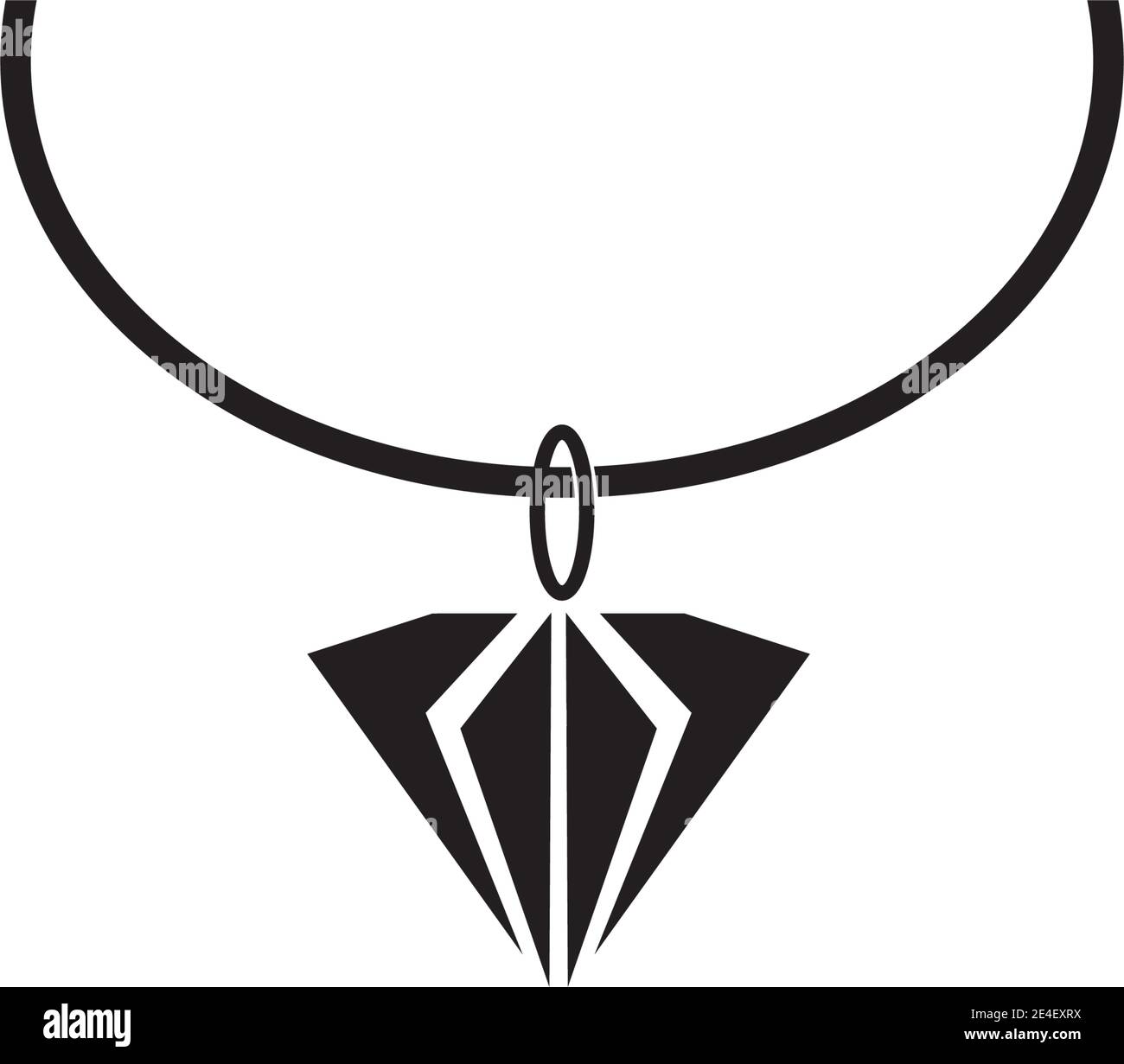 Necklace icon logo design vector template Stock Vector Image & Art Alamy