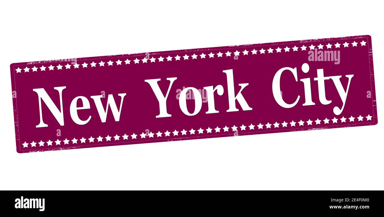 Rubber stamp with text New York City inside, vector illustration Stock ...
