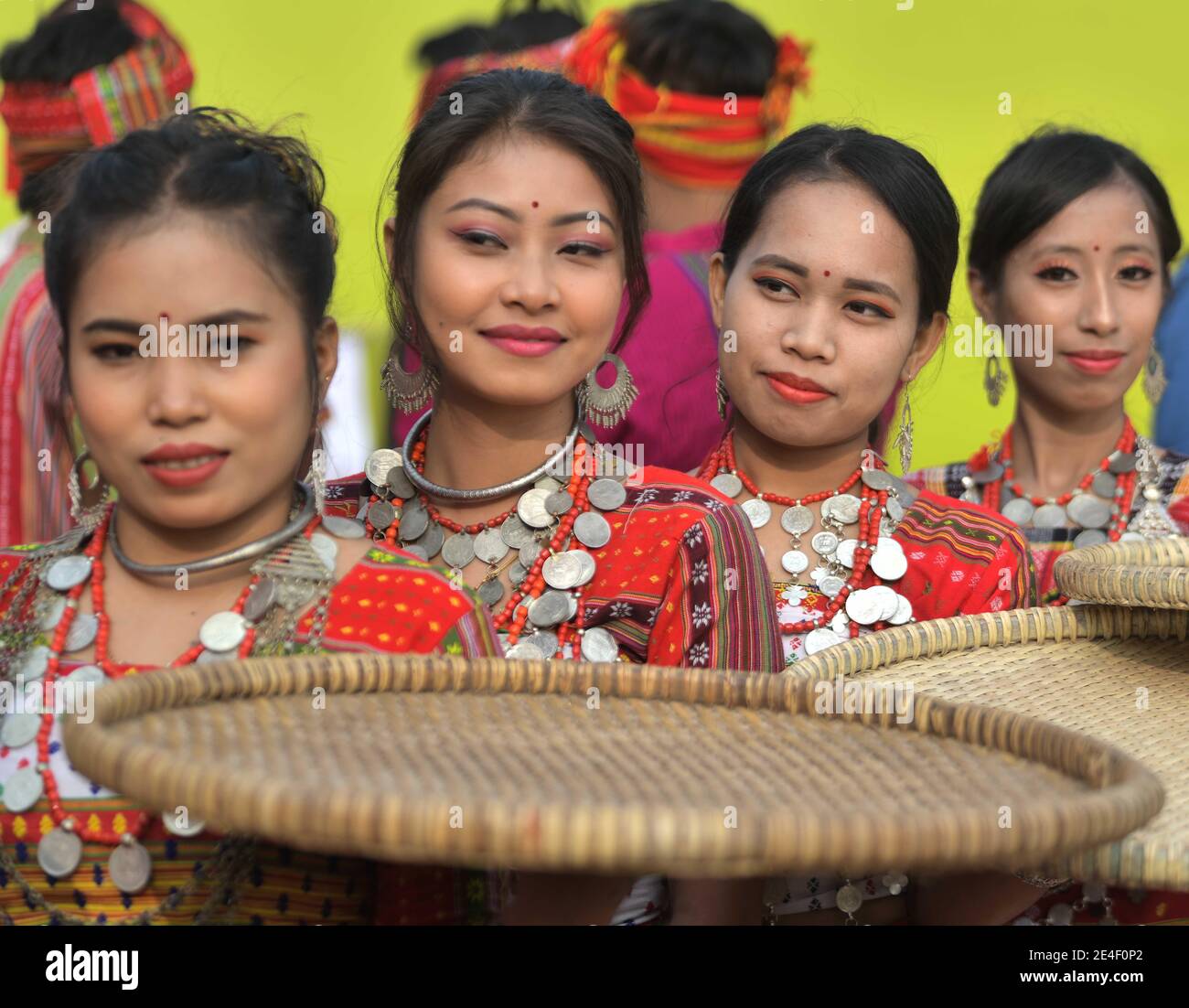 Performers during a cultural program on the celebration of "Kokborok