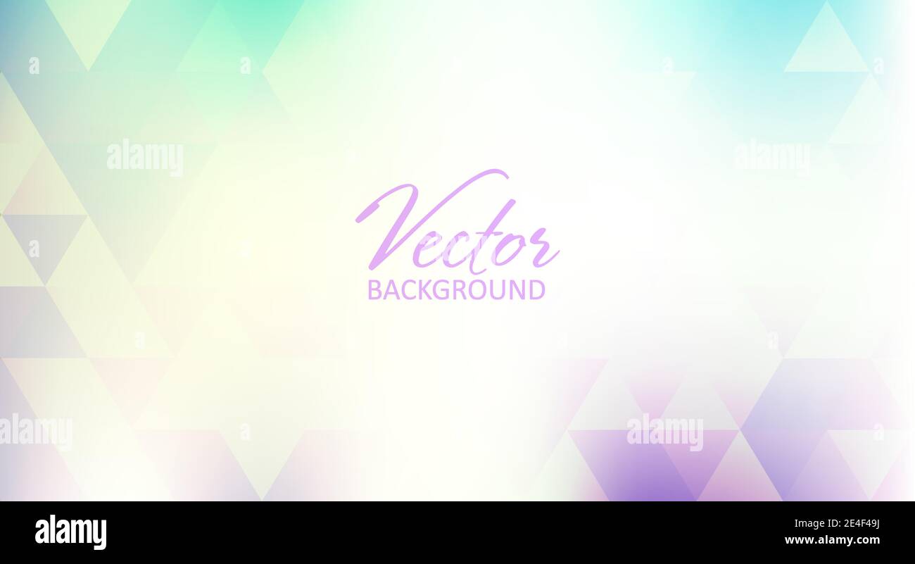 Abstract warm lamp background textured by translucent triangles. Simple light vector graphic pattern Stock Vector
