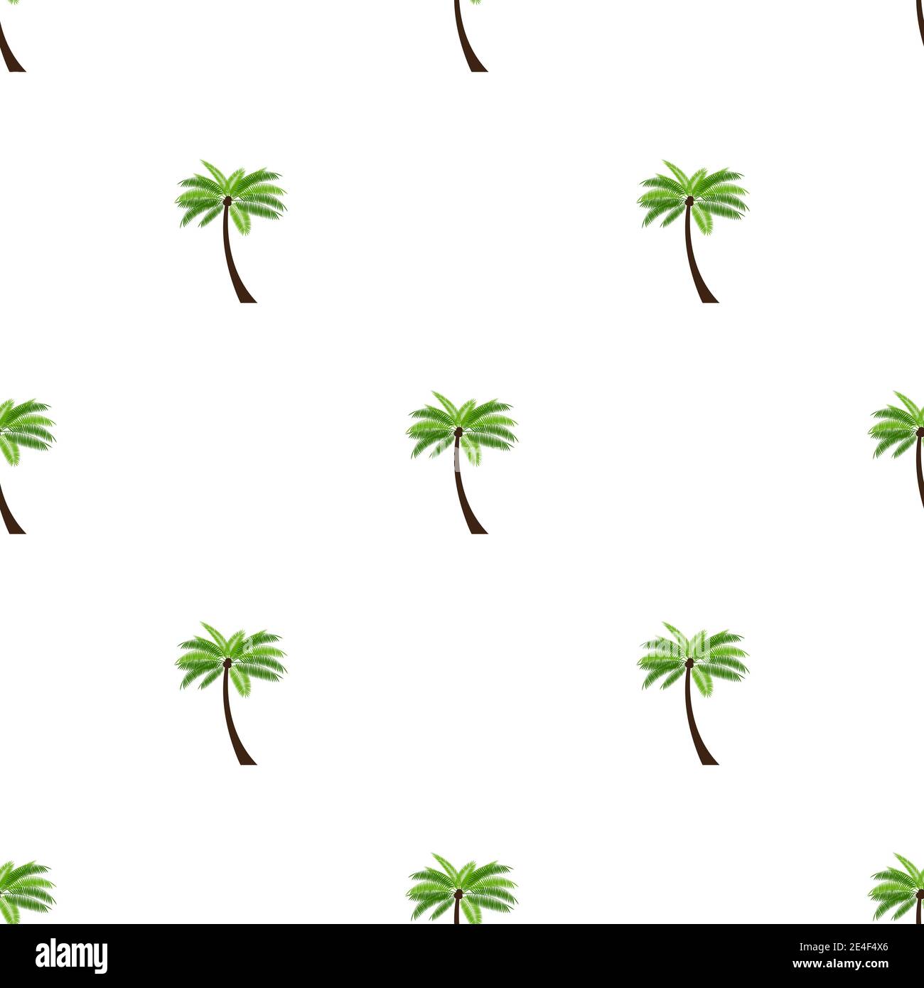 Seamless Pattern Background with Palm Vector Illustration Stock Vector ...
