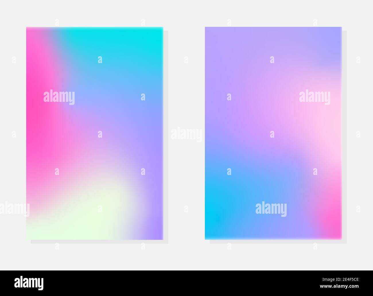Vector holographic backgrounds in different colors. Iridescent Foil