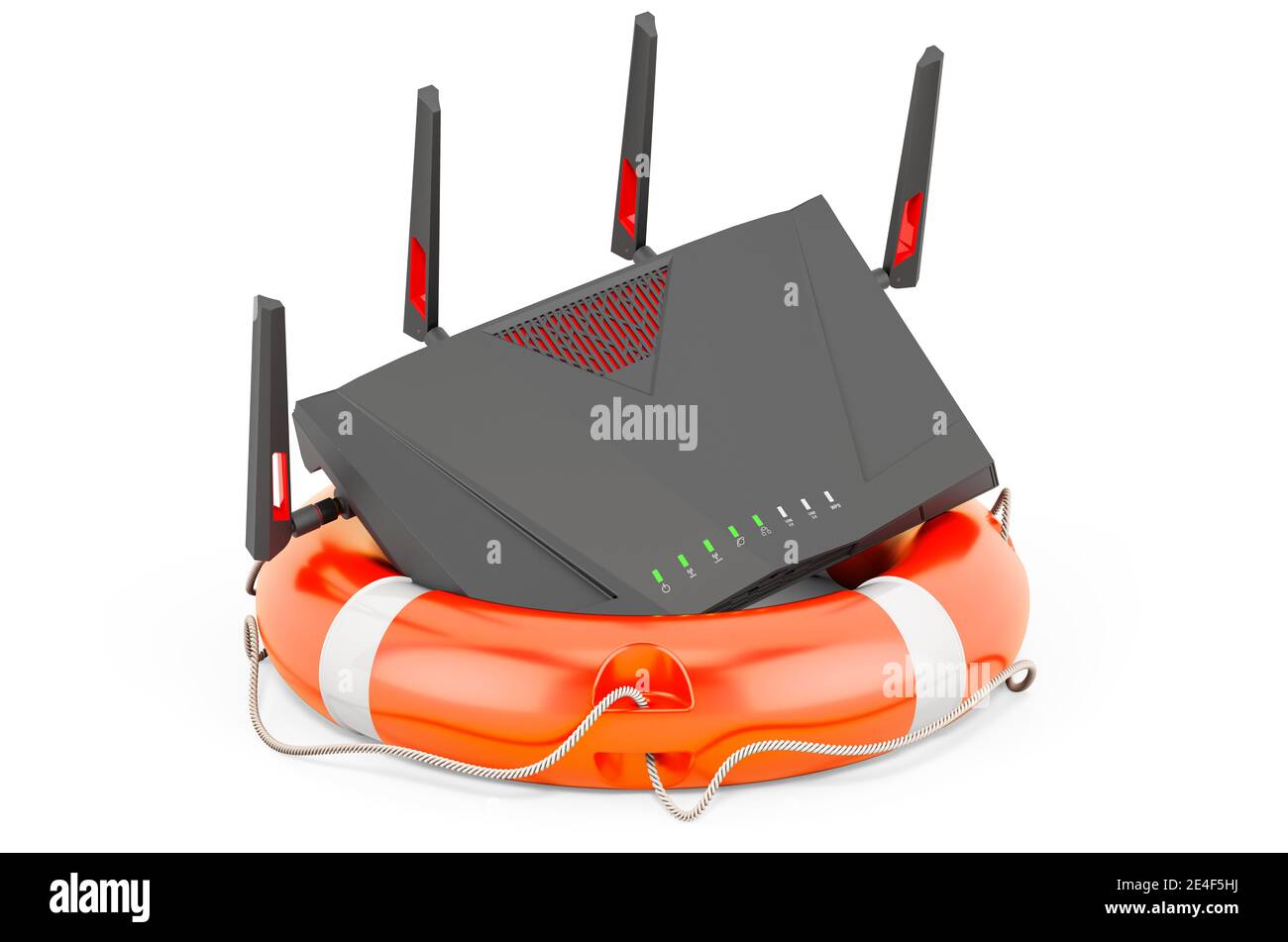 Repair and service of wi-fi router 6G, 3D rendering isolated on white  background Stock Photo - Alamy