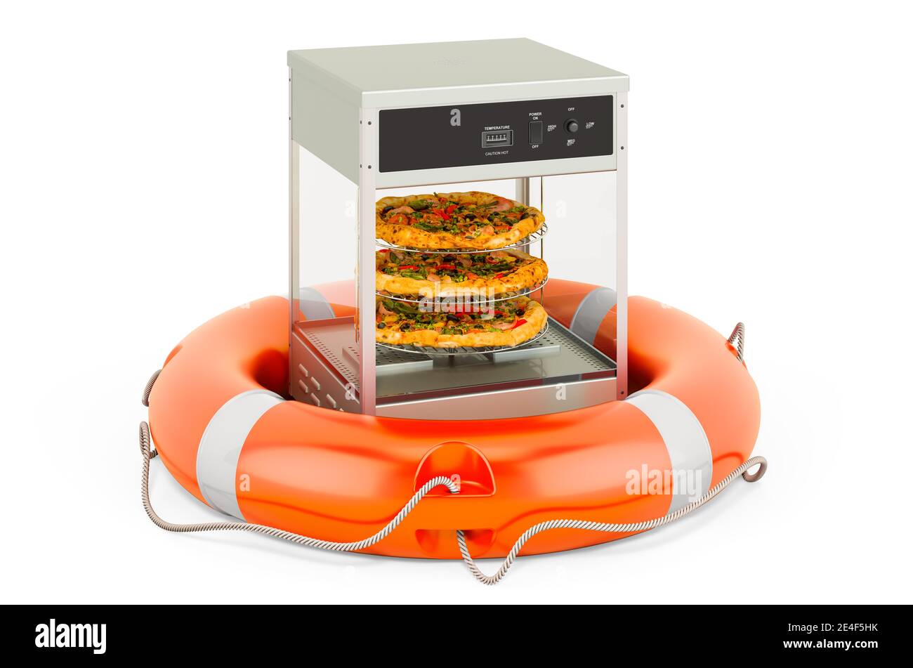 Repair and service of Countertop Food Warmer Display Case, 3D rendering