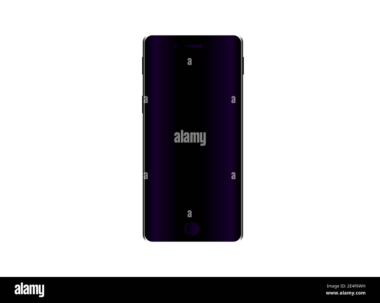 Vector illustration of a black cell phone Stock Vector Image & Art - Alamy