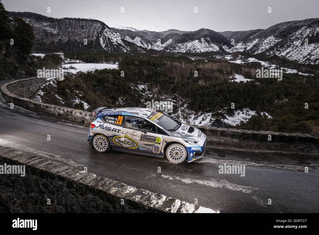 Ford Fiesta MkII Rally2 2023 Monte Carlo Rally #20 A.Fourmaux / A.Coria