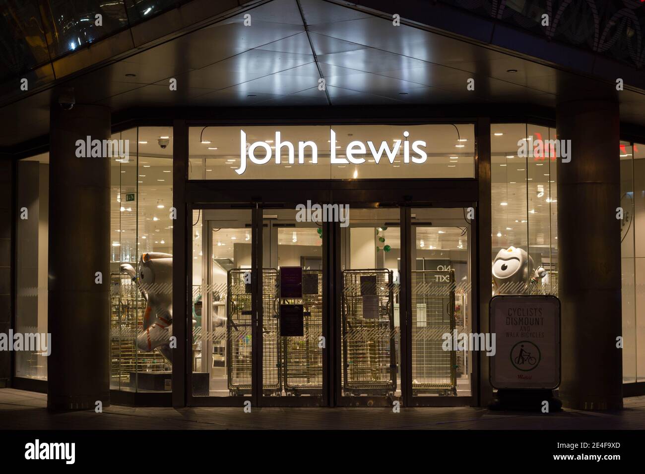 Entrance to John Lewis department store in Westfield shopping centre