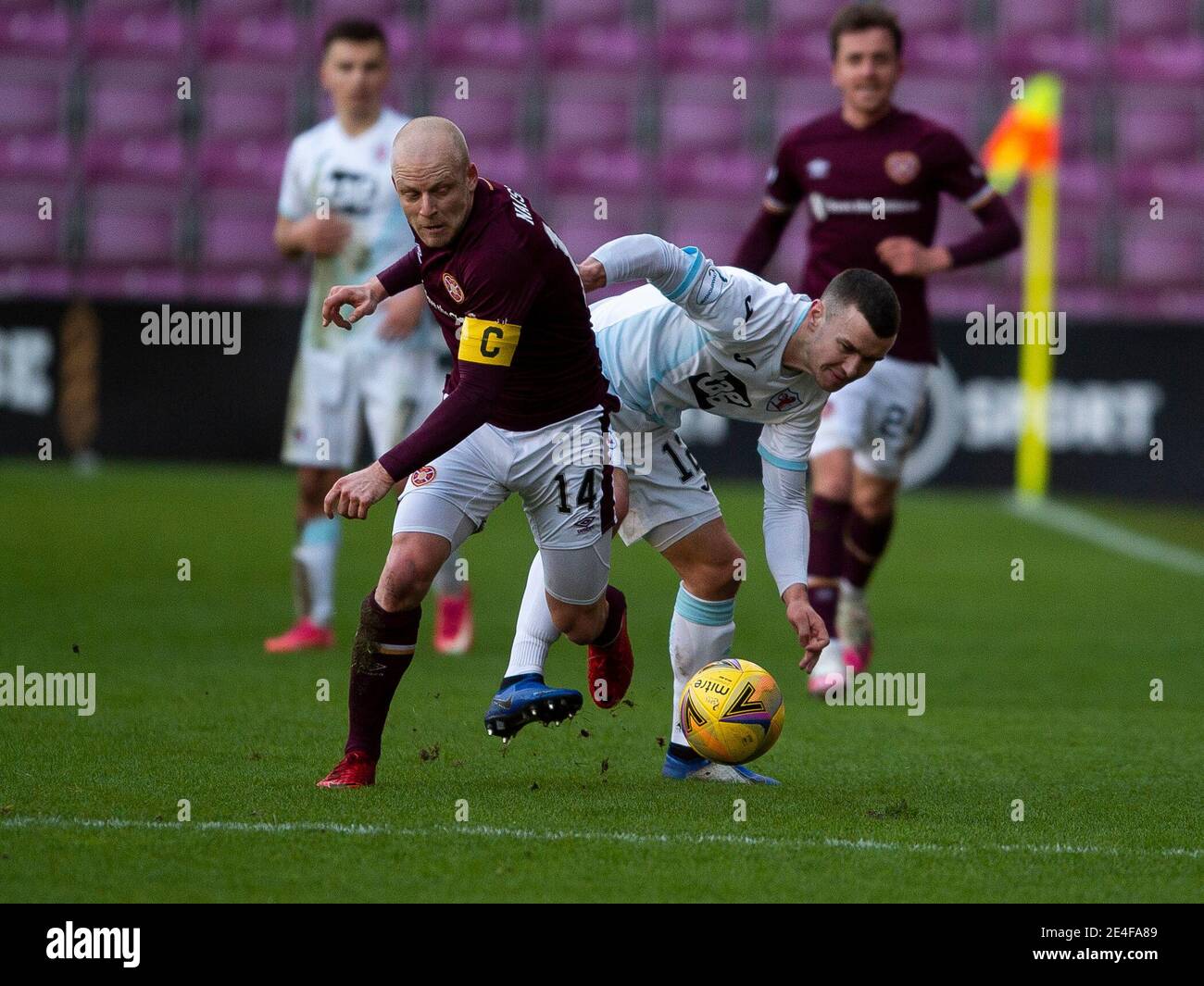 Scottish Championship - Heart of Midlothian v Raith rovers. Tynecastle ...
