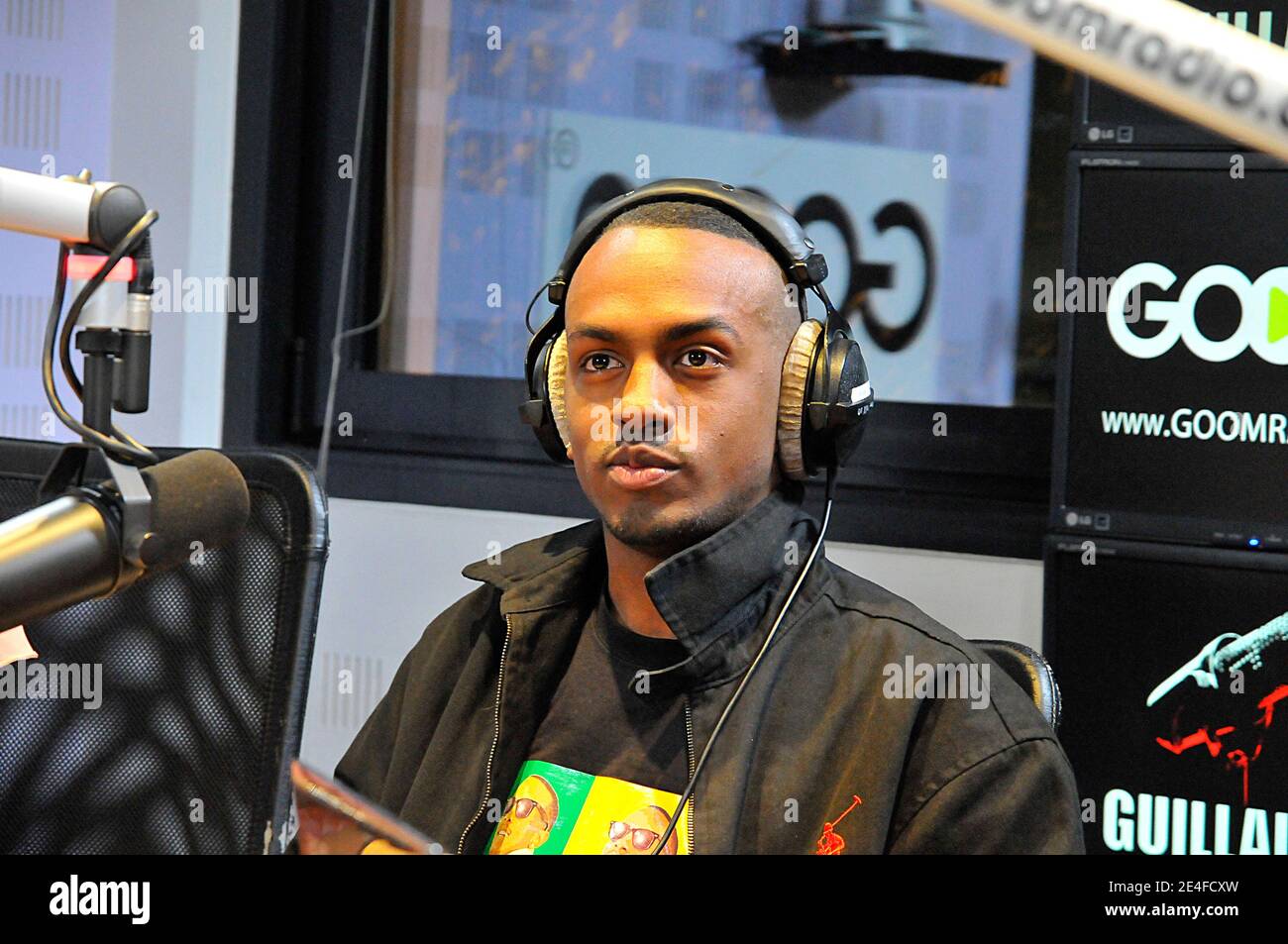 Colonel Reyel at Goom Radio during Radio show 'The Daily Live', Sevres,  near Paris, France, on March 23, 2011. Photo by Thierry  Plessis/ABACAPRESS.COM Stock Photo - Alamy