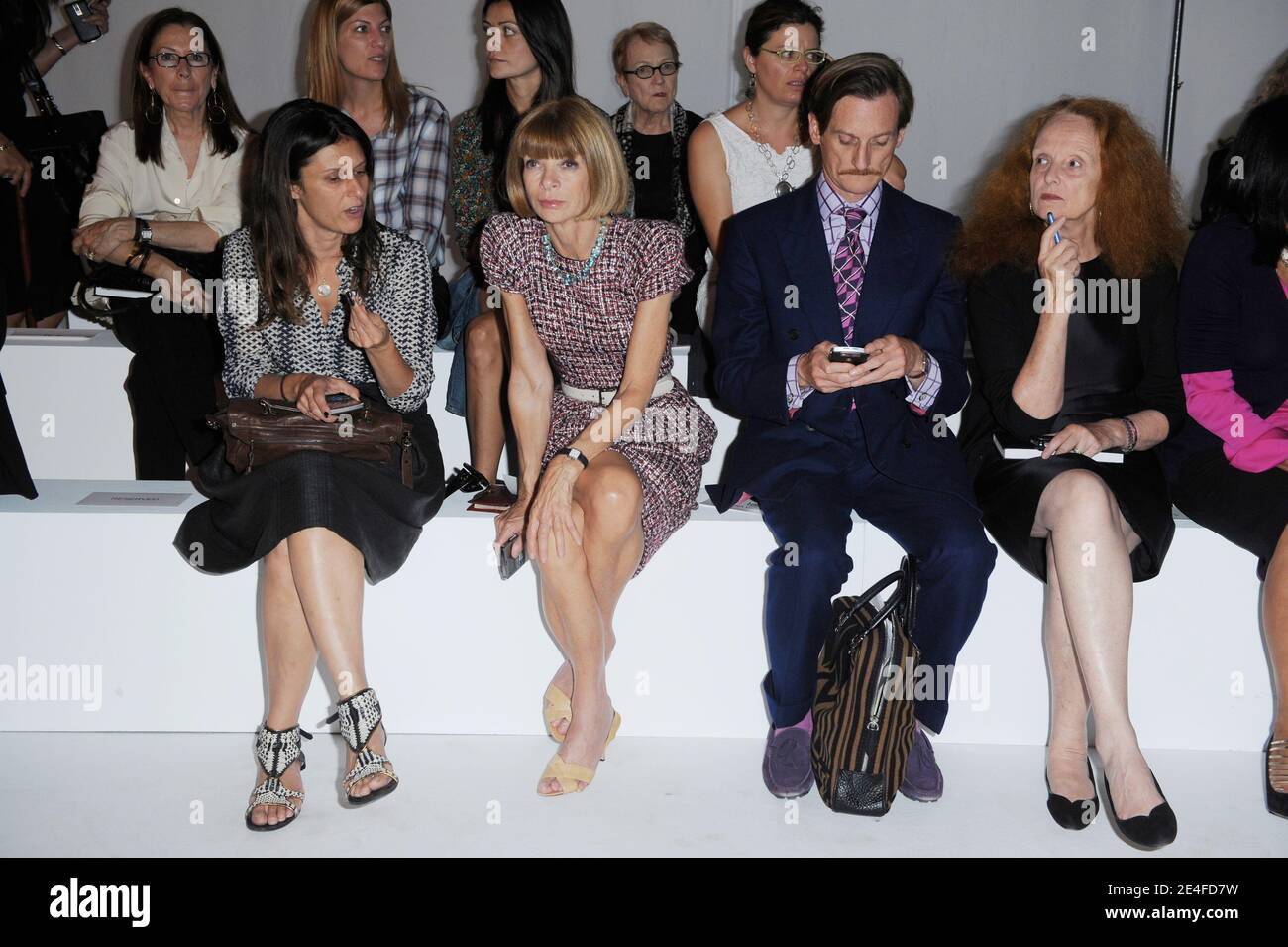 Vogue US Chief Editor Anna Wintour attending the Rochas Spring-Summer 2010  ready-to-wear collection