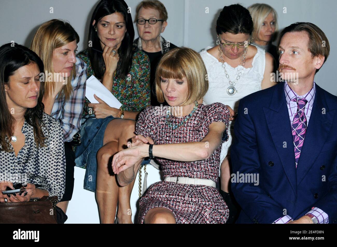 Vogue US Chief Editor Anna Wintour attending the Rochas Spring